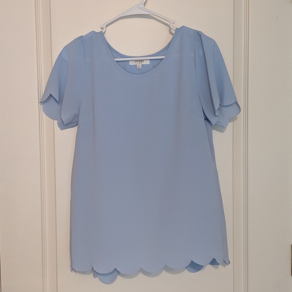 Umgee Tops - Umgee Flowy Periwinkle Top